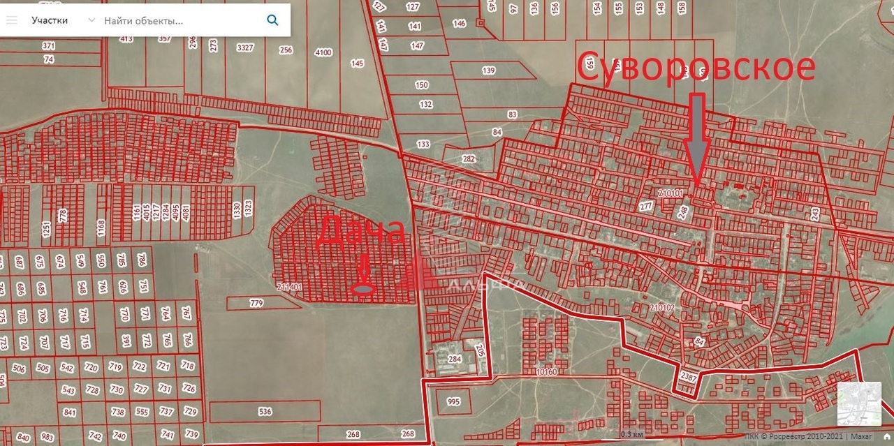 Село суворовское сакский район карта